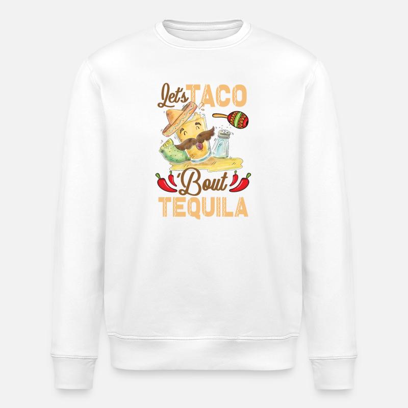 Taco Über Tequila Taco Tuesday - Stanley/Stella Unisex Bio-Sweatshirt ROLLER - Weiß