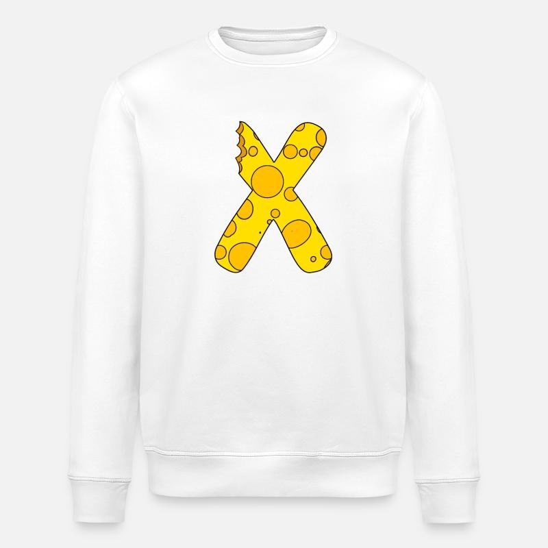 Lettre X - Sweat bio ROLLER Stanley/Stella Unisexe - blanc