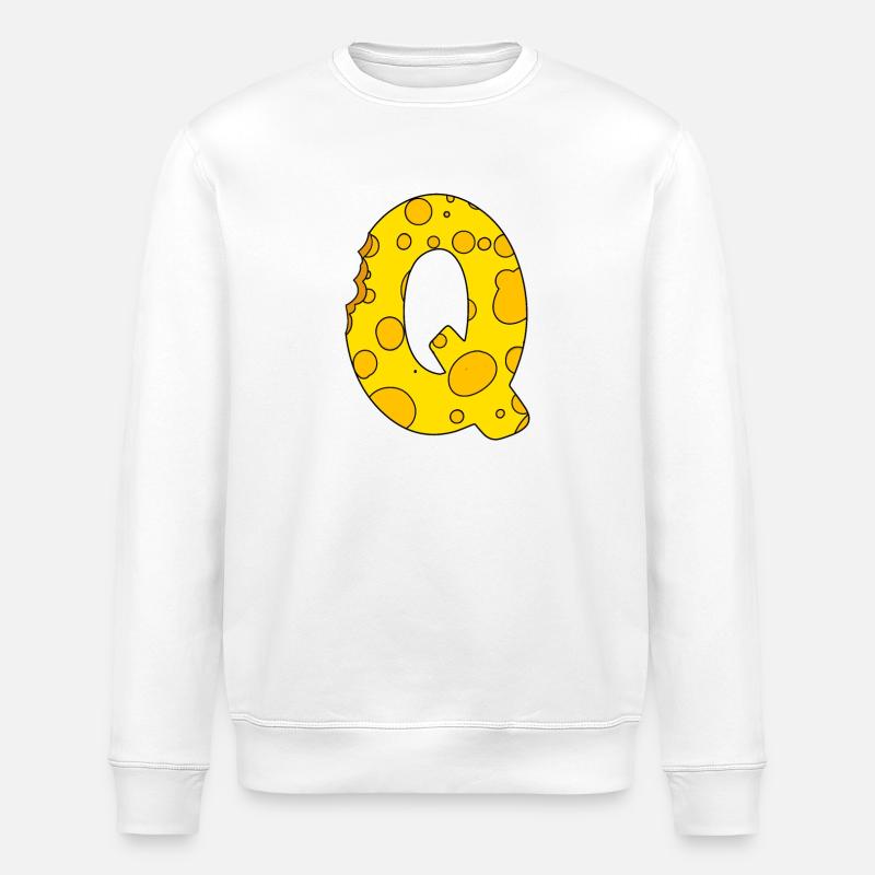 Letter Q - Stanley/Stella ROLLER Unisex Organic Sweatshirt - white