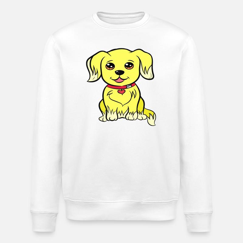 Conception de chien Kawaii - Sweat bio ROLLER Stanley/Stella Unisexe - blanc