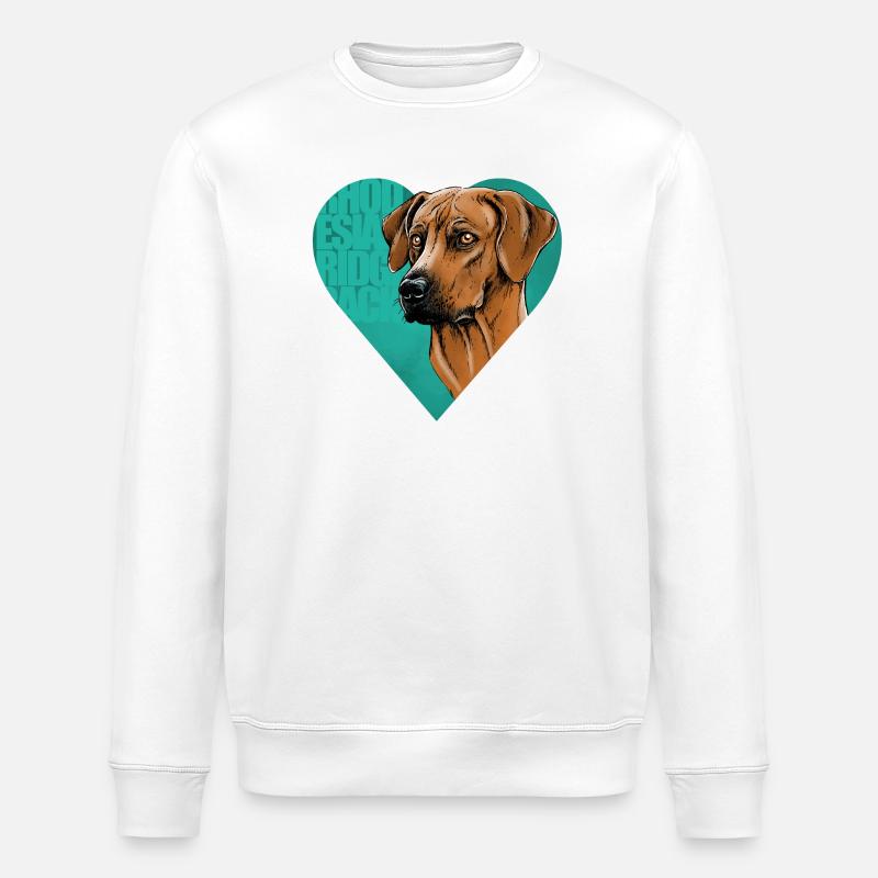 Rhodesian Ridgeback - Sweat bio ROLLER Stanley/Stella Unisexe - blanc