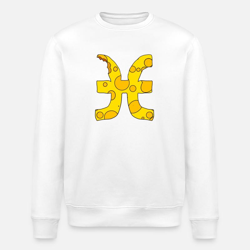 Sternzeichen Fische - Stanley/Stella Unisex Bio-Sweatshirt ROLLER - Weiß