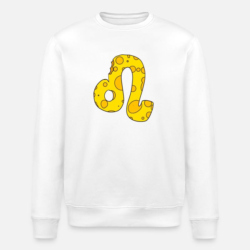 Signe du zodiaque Lion - Sweat bio ROLLER Stanley/Stella Unisexe - blanc