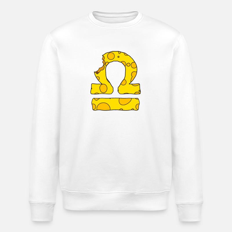 Zodiac Sternzeichen Waage - Stanley/Stella Unisex Bio-Sweatshirt ROLLER - Weiß