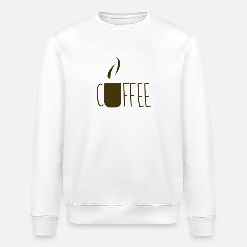 Coffee - Stanley/Stella Unisex Bio-Sweatshirt ROLLER - Weiß