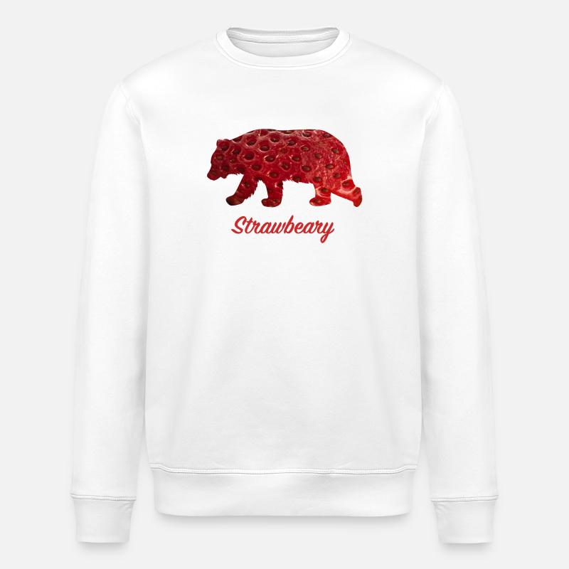 Barbe paille - Sweat bio ROLLER Stanley/Stella Unisexe - blanc