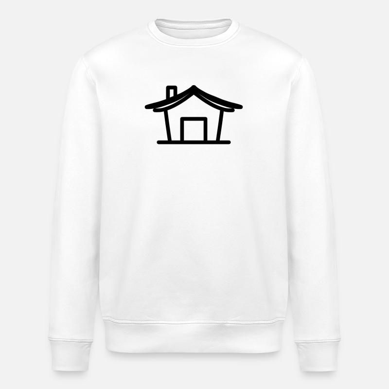 House - Stanley/Stella ROLLER Unisex Organic Sweatshirt - white