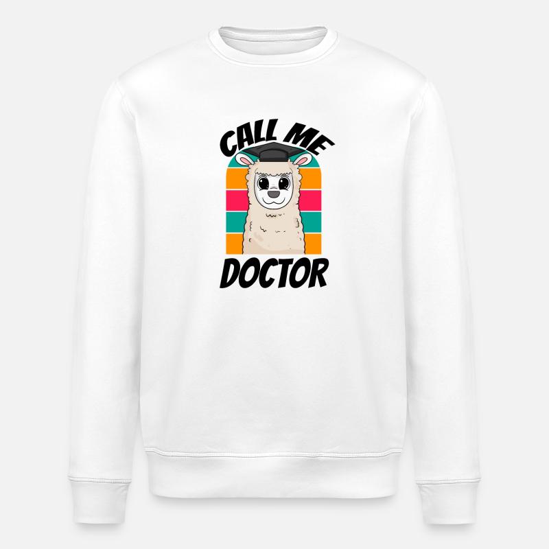 Promotion Doktorarbeit Doktortitel - Stanley/Stella Unisex Bio-Sweatshirt ROLLER - Weiß