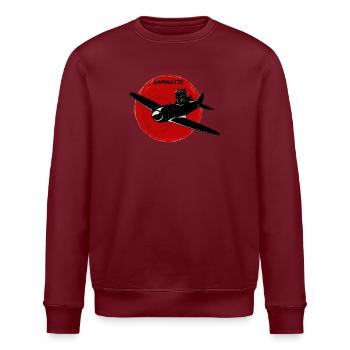 Kamikatze Sonne - Stanley/Stella Unisex Bio-Sweatshirt ROLLER - Weiß - Vorne - Nik (191cm)