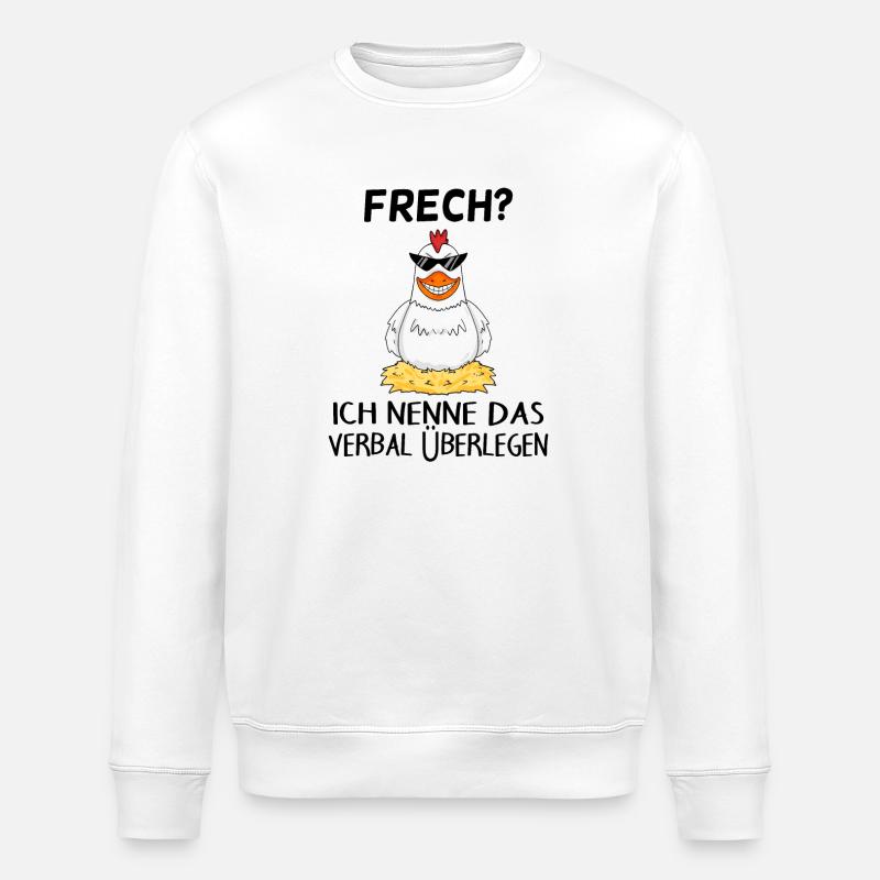 Verbal überlegen - Stanley/Stella Unisex Bio-Sweatshirt ROLLER - Weiß