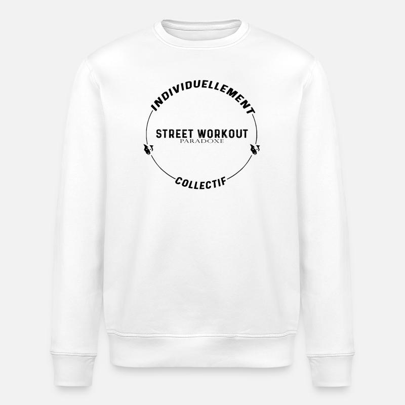 PARADOXE Street Workout - Sweat bio ROLLER Stanley/Stella Unisexe - blanc