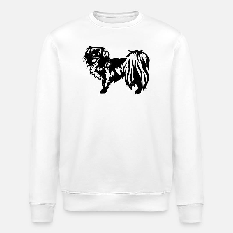 Épagneul du Tibet - Sweat bio ROLLER Stanley/Stella Unisexe - blanc
