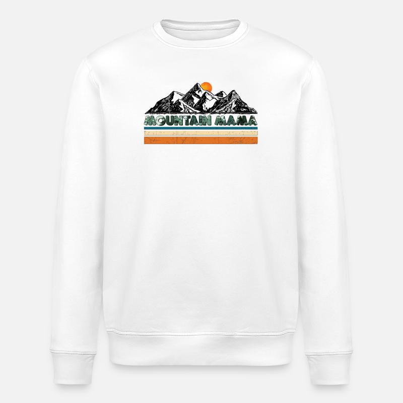 Berg Mama - Stanley/Stella Unisex Bio-Sweatshirt ROLLER - Weiß