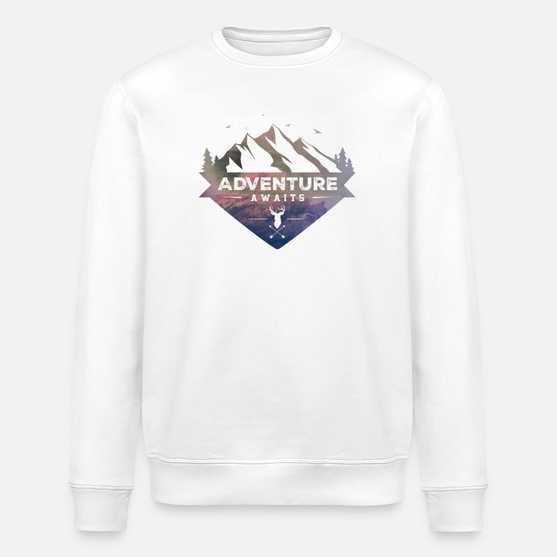 Abenteuer erwartet Sie - Stanley/Stella Unisex Bio-Sweatshirt ROLLER - Weiß