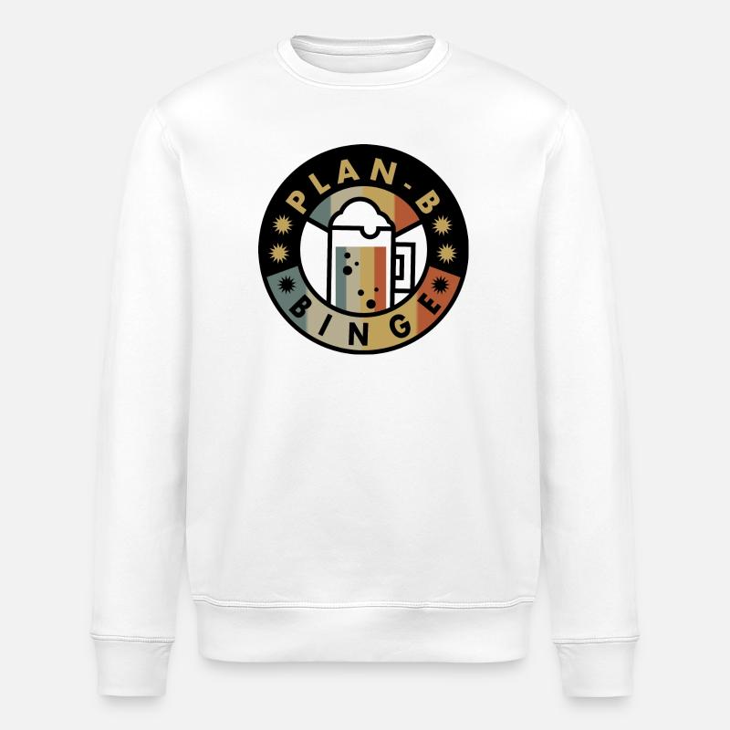 Plan B Boozing - Sweat bio ROLLER Stanley/Stella Unisexe - blanc