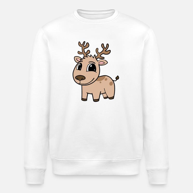 Reh - Stanley/Stella Unisex Bio-Sweatshirt ROLLER - Weiß