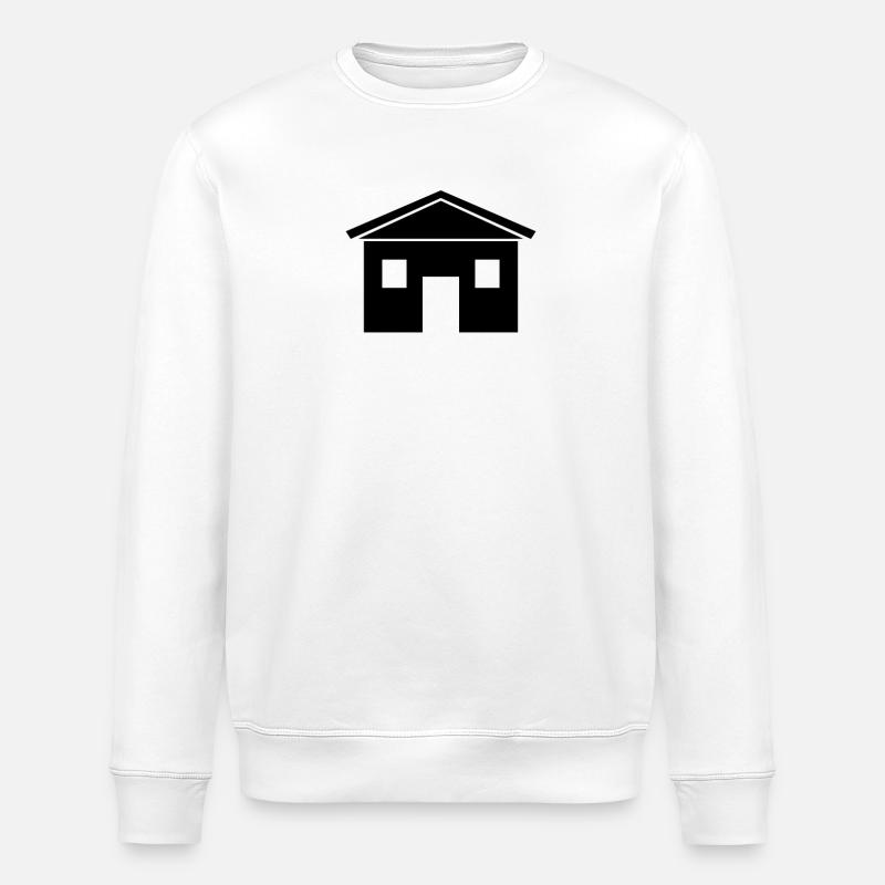 House - Stanley/Stella ROLLER Unisex Organic Sweatshirt - white