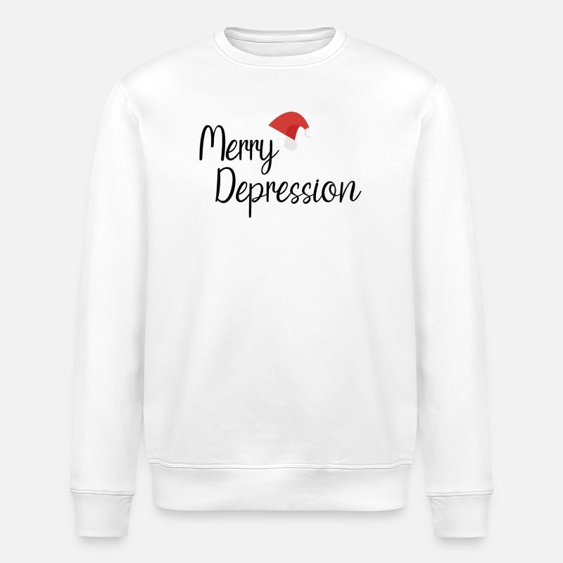 Merry Depression - Stanley/Stella Unisex Bio-Sweatshirt ROLLER - Weiß