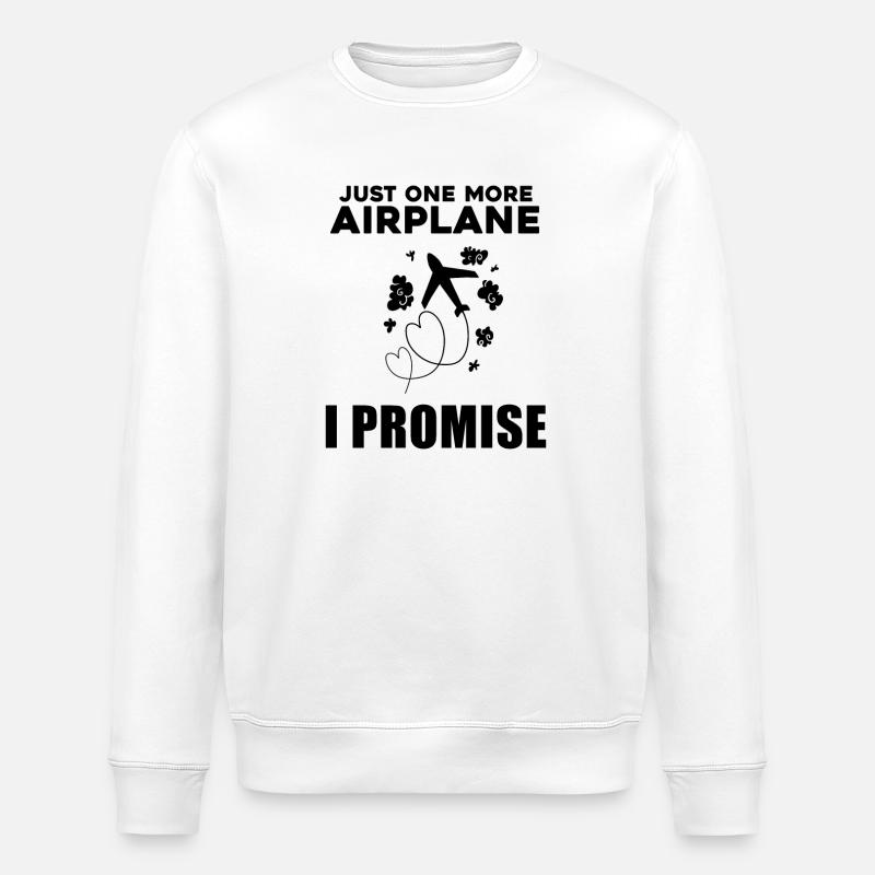 Cadeau de pilote d’avion - Sweat bio ROLLER Stanley/Stella Unisexe - blanc