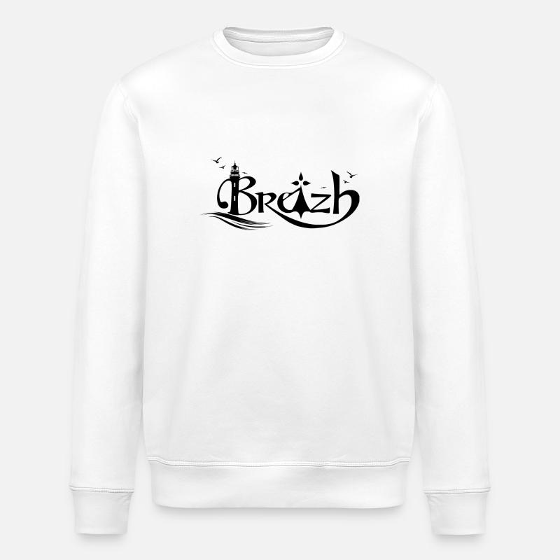 Breizh - Sweat bio ROLLER Stanley/Stella Unisexe - blanc