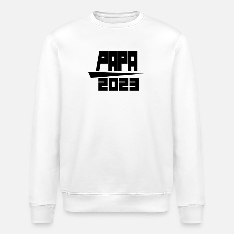 Papa 2023 - Stanley/Stella Unisex Bio-Sweatshirt ROLLER - Weiß