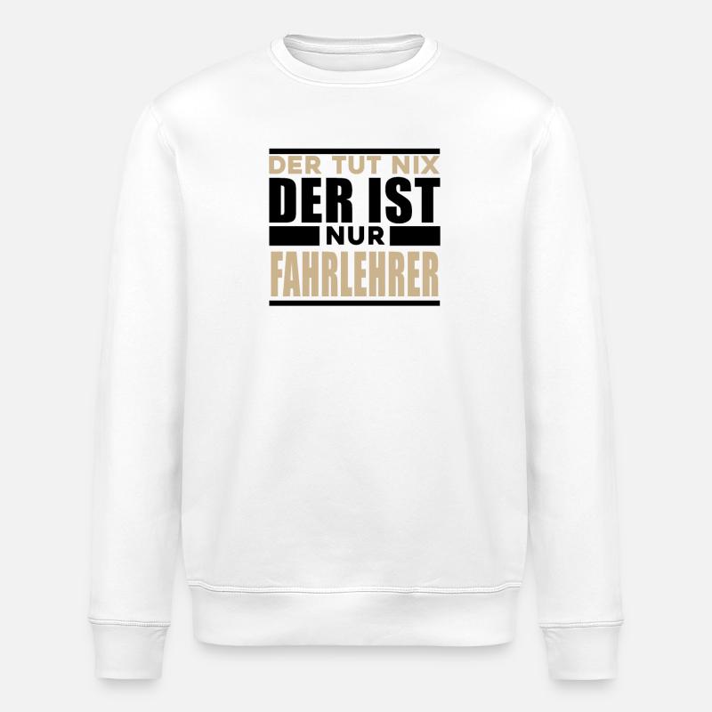 Fahrlehrer - Stanley/Stella Unisex Bio-Sweatshirt ROLLER - Weiß