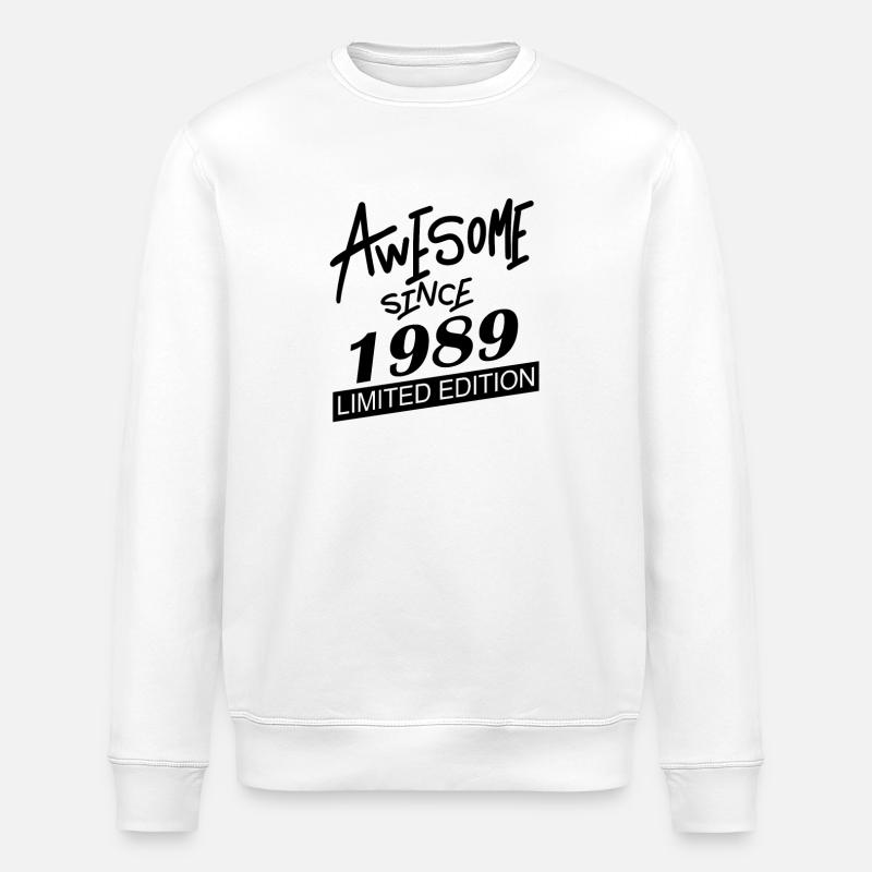 1989 - Né en 1989 - Sweat bio ROLLER Stanley/Stella Unisexe - blanc