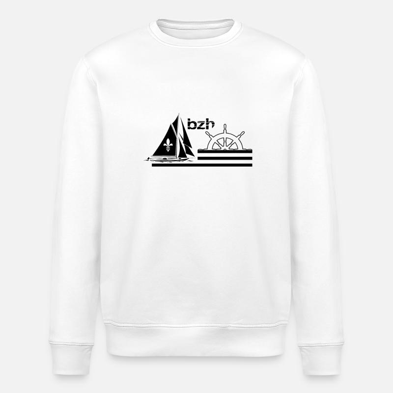 BZH - Sweat bio ROLLER Stanley/Stella Unisexe - blanc