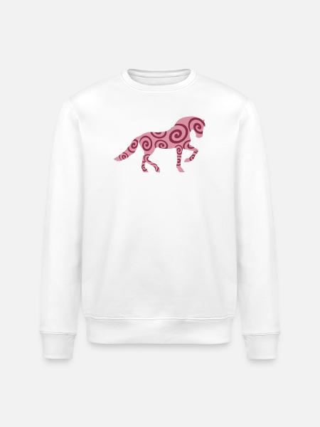 Pferdeverrückt - Stanley/Stella Unisex Bio-Sweatshirt ROLLER - Weiß