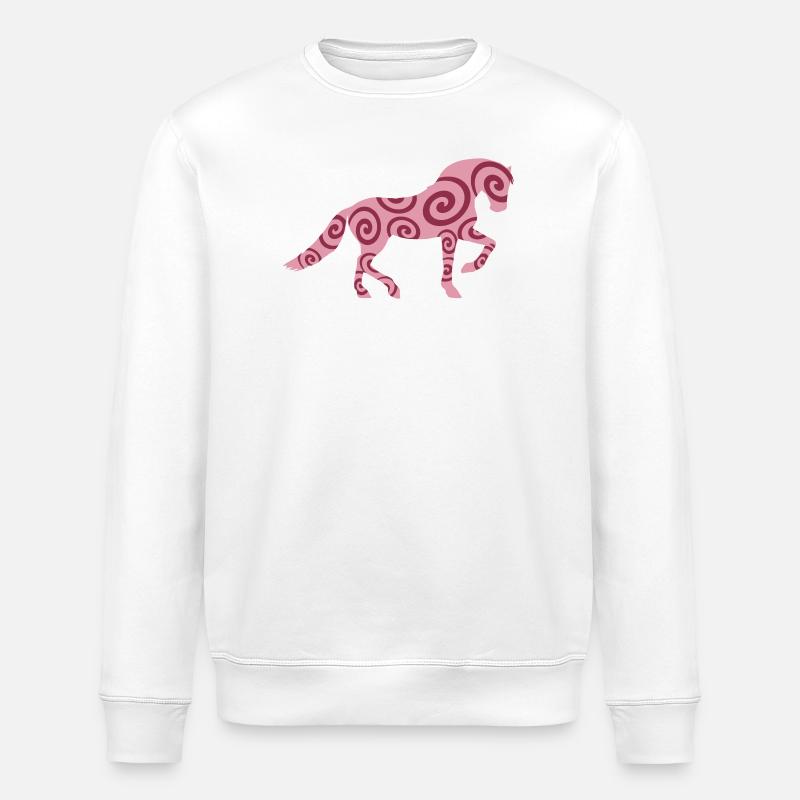 Pferdeverrückt - Stanley/Stella Unisex Bio-Sweatshirt ROLLER - Weiß