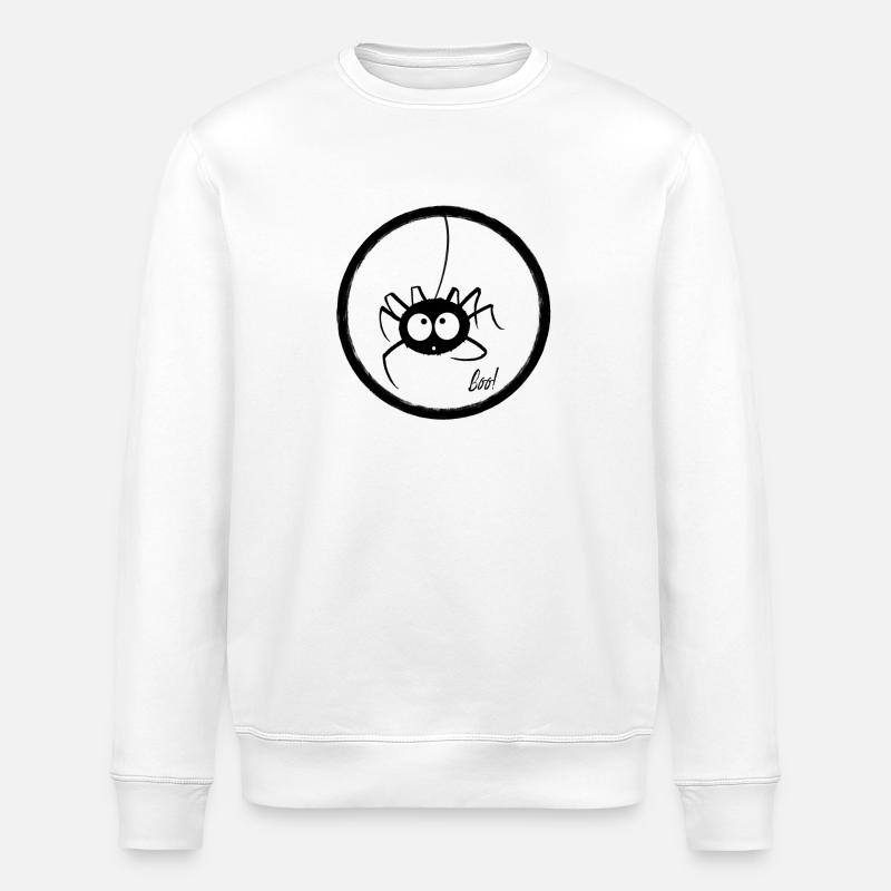 Süße Spinne - Stanley/Stella Unisex Bio-Sweatshirt ROLLER - Weiß