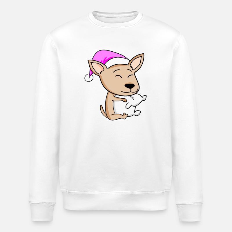 Hund Hunderasse Pyrenäenberghund - Stanley/Stella Unisex Bio-Sweatshirt ROLLER - Weiß