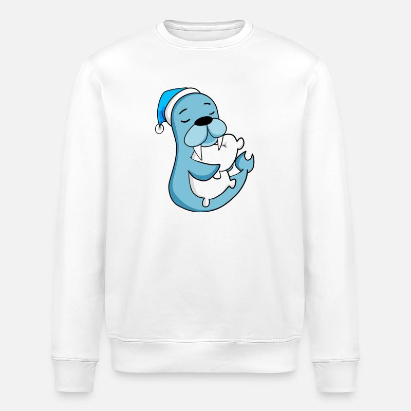 Seelöwe - Stanley/Stella Unisex Bio-Sweatshirt ROLLER - Weiß