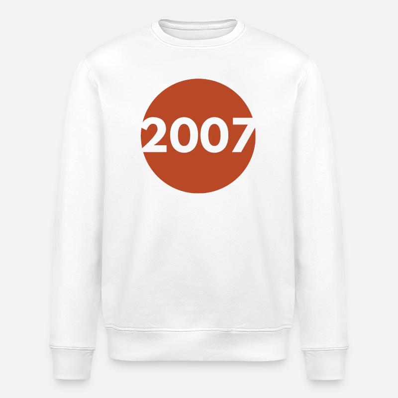 2007 Orange Retro - Stanley/Stella Unisex Bio-Sweatshirt ROLLER - Weiß