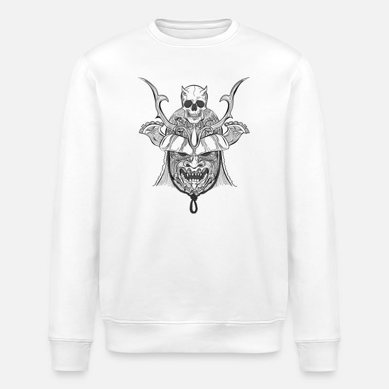 SAMURAI ver 2 - Stanley/Stella ROLLER Unisex Organic Sweatshirt - white