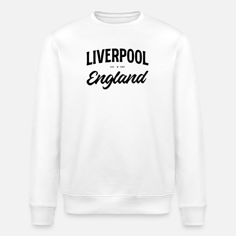 Liverpool Retro Design England - Stanley/Stella Unisex Bio-Sweatshirt ROLLER - Weiß