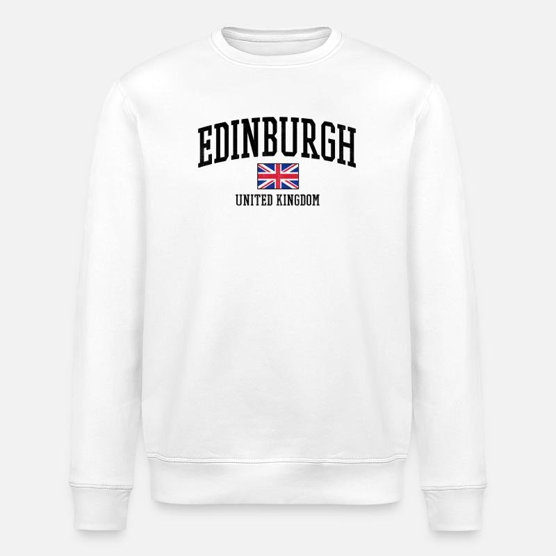 Édimbourg Écosse Royaume-Uni - Sweat bio ROLLER Stanley/Stella Unisexe - blanc