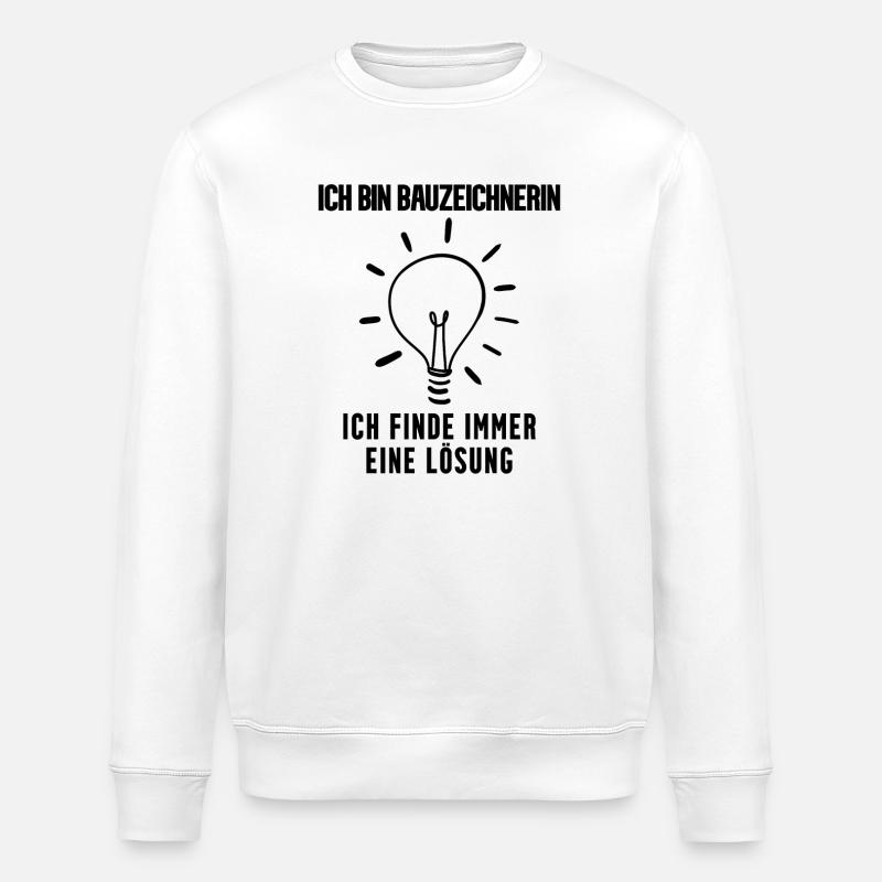 Bauzeichnerin - Stanley/Stella Unisex Bio-Sweatshirt ROLLER - Weiß