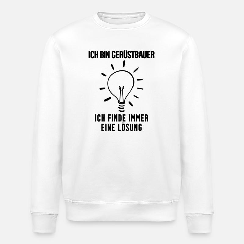 Gerüstbauer - Stanley/Stella Unisex Bio-Sweatshirt ROLLER - Weiß