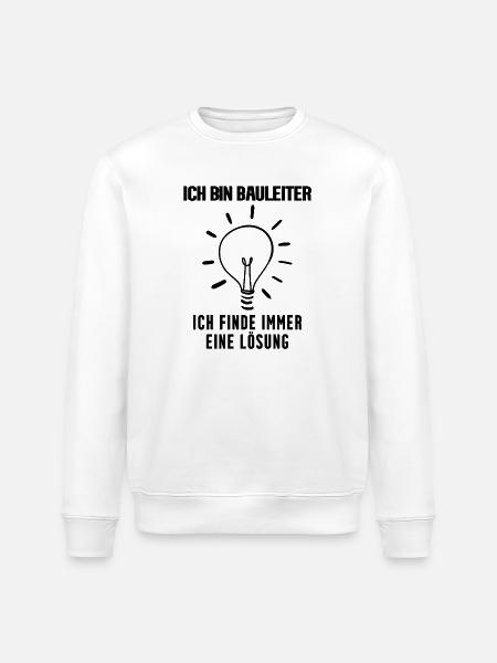 Bauleiter - Stanley/Stella Unisex Bio-Sweatshirt ROLLER - Weiß