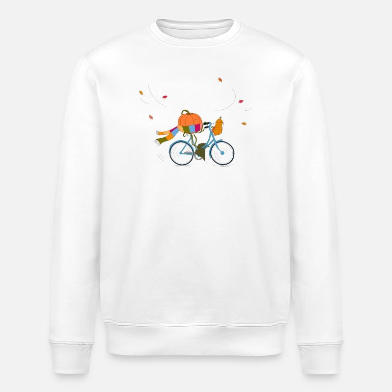 Tour de Citrouille - Sweat bio ROLLER Stanley/Stella Unisexe - blanc