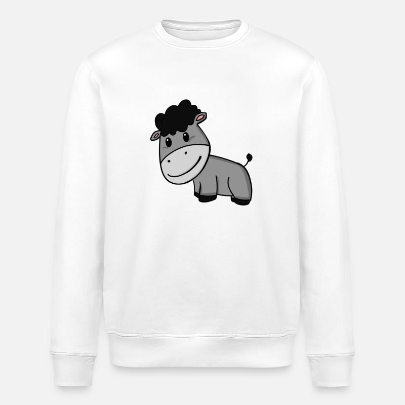 Âne - Sweat bio ROLLER Stanley/Stella Unisexe - blanc