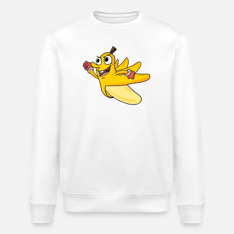 Banane - Sweat bio ROLLER Stanley/Stella Unisexe - blanc