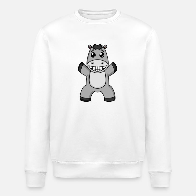 Donkey - Stanley/Stella ROLLER Unisex Organic Sweatshirt - white