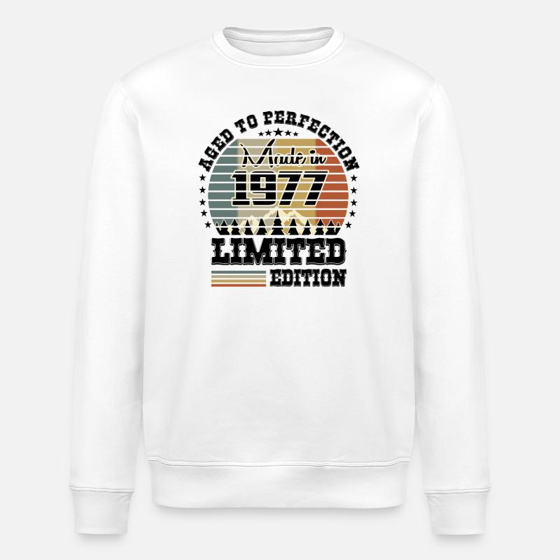 Édition limitée 1977 - Sweat bio ROLLER Stanley/Stella Unisexe - blanc