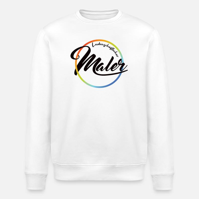 Leidenschaftlicher Maler - Stanley/Stella Unisex Bio-Sweatshirt ROLLER - Weiß