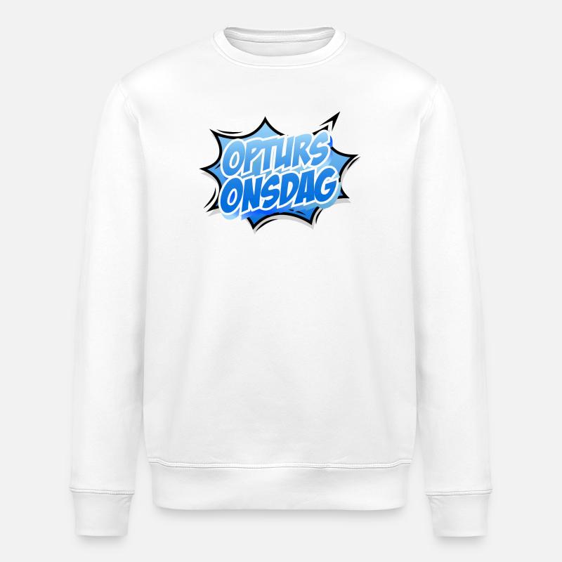 RetourMercredi - Sweat bio ROLLER Stanley/Stella Unisexe - blanc