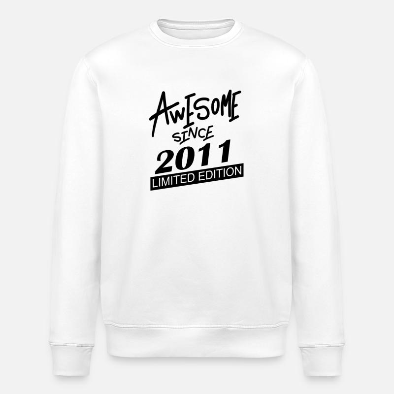 2011 - Millésime 2011 - Sweat bio ROLLER Stanley/Stella Unisexe - blanc