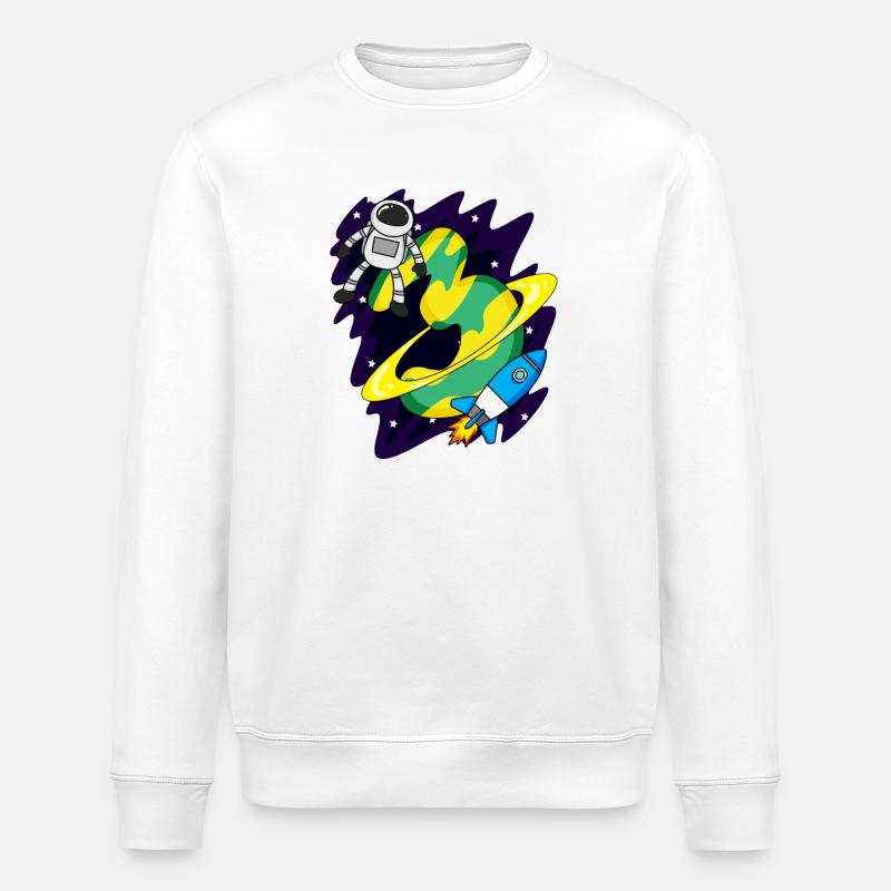 3 Jahre alt Junge Geschenk - Stanley/Stella Unisex Bio-Sweatshirt ROLLER - Weiß