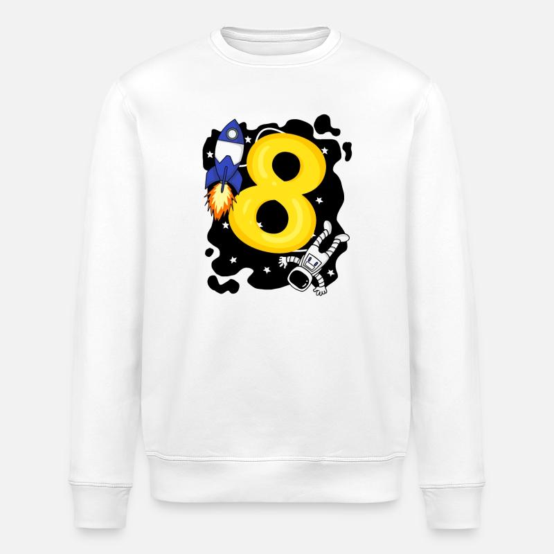 Junge 8 Jahre alt - Stanley/Stella Unisex Bio-Sweatshirt ROLLER - Weiß